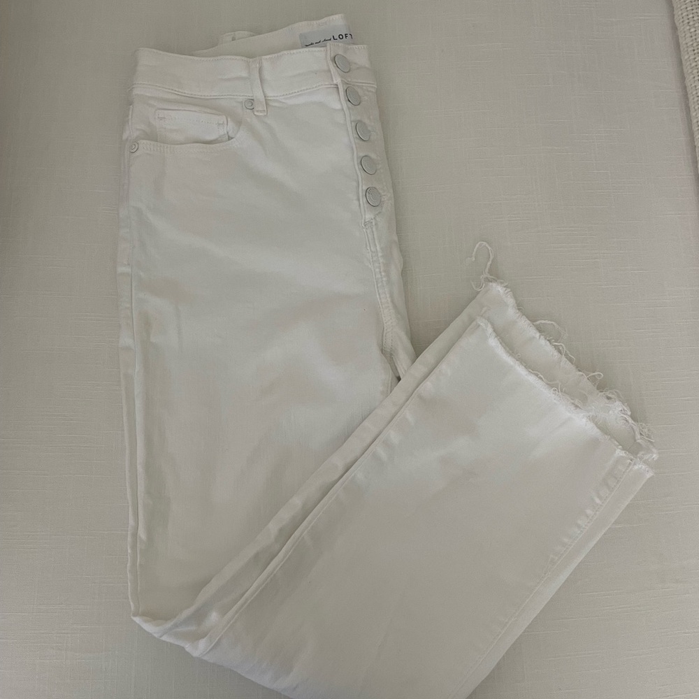 Loft white jeans